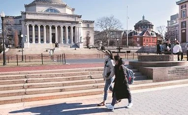 Students taking combination of in-person, online courses can get visas: US Students at Columbia University in New York