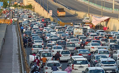 Traffic jam near Ghazipur following the relaxation of restrictions during the nationwide lockdown, imposed to curb the spread of coronavirus, in New Delhi. Photo: PTI Traffic jam near Ghazipur following the relaxation of restrictions during the nationwide lockdown, imposed to curb the spread of coronavirus, in New Delhi. Photo: PTI
