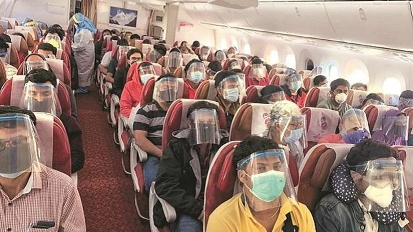 Passengers onboard the Singapore-Mumbai flight, Vande Bharat Mission Passengers onboard the Singapore-Mumbai flight, Vande Bharat Mission