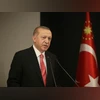 President of Turkey, Recep Tayyip Erdogan Turkish President Recep Tayyip Erdogan, talks during a televised address to the nation following a cabinet teleconference meeting, in Istanbul. Photo: PTI