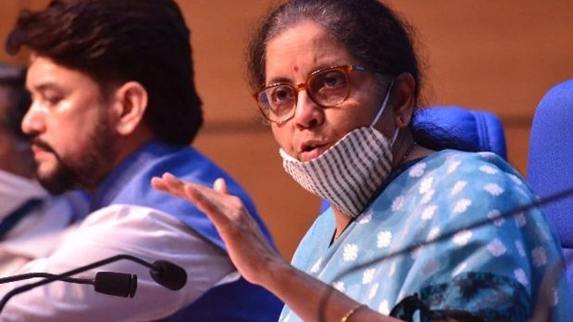 Finance Minister Nirmala Sitharaman Finance Minister Nirmala Sitharaman announcing details of special package at a press conference in New Delhi( Photo- Sanjay K Sharna)