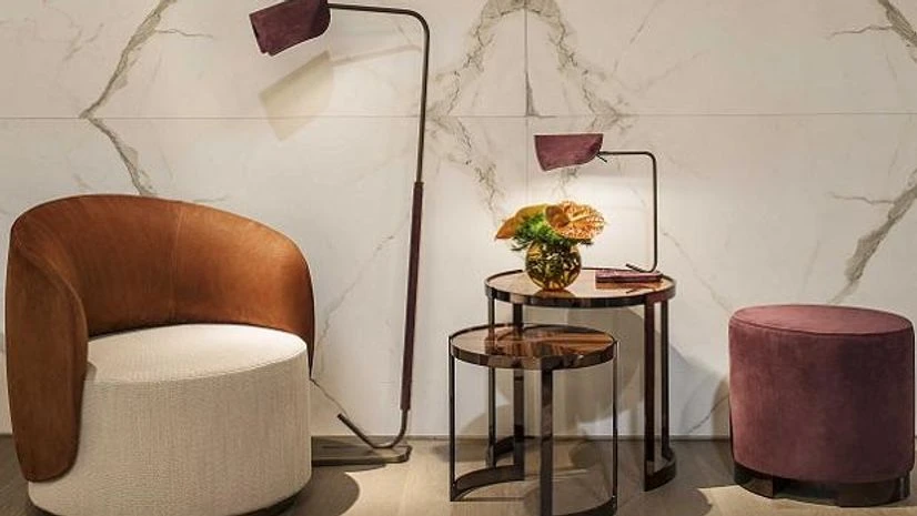 Anabelle armchair The classic Anabelle armchair from Fendi Casa, available at Seetu Kohli Home