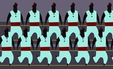 Shekhar Gupta: White-collar, blue-collar, no-collar Illustration by Binay Sinha