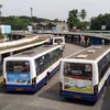 BMTC buses resuming operations in Bengaluru. Photo: Saggere Radhakrishna