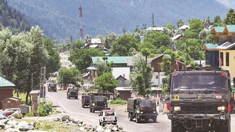 India, China, India-China standoff, ladakh standoff An army convoy moves along the Srinagar-Leh highway on Wednesday, after Indian soldiers had a violent standoff with Chinese troops in eastern Ladakh file photo:pti