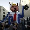 Demonstrators march near the BOK Center where President Trump is holding a campaign rally in Tulsa, Okla., Saturday, June 20, 2020. AP/PTI