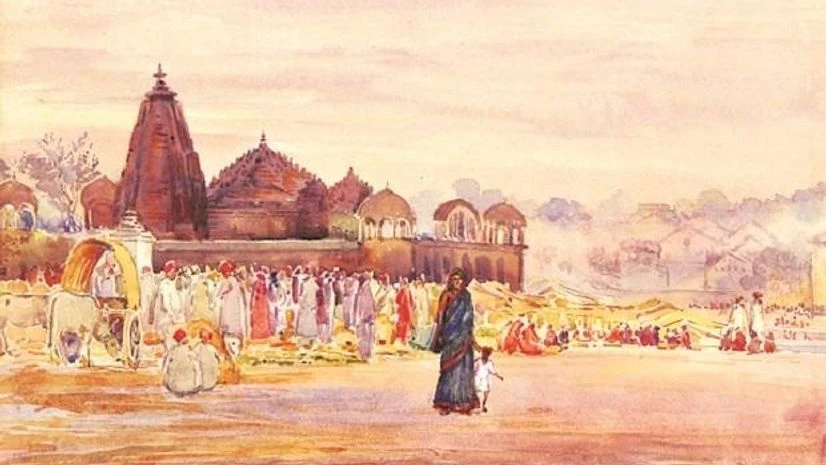 A painting by D C Joglekar A painting by D C Joglekar