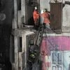 A five-story Bhanushali building collapsed in Mumbai’s Fort area. Photo: Kamlesh Pednekar