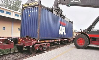 Railways trial run of double-stacked dwarf container train successful indian railways, linde, apl, container, goods, transport, dedicated freight corridor, privatisation