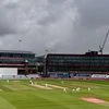Rain stops play at the Old Trafford in Manchester. Photo: @Windiescricket