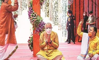 Wait of centuries has ended, Ram belongs to all, says PM Modi in Ayodhya modi, ram temple, babri masjid