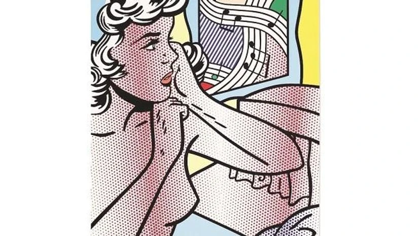 Lichtenstein’s Nude with Joyous Painting Lichtenstein’s Nude with Joyous Painting