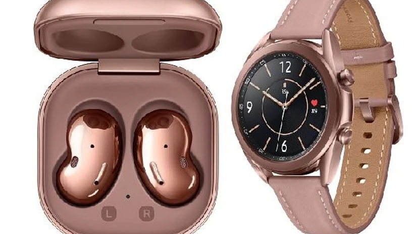 Samsung Galaxy Buds Live and Galaxy Watch3 Samsung Galaxy Buds Live, Galaxy Watch3
