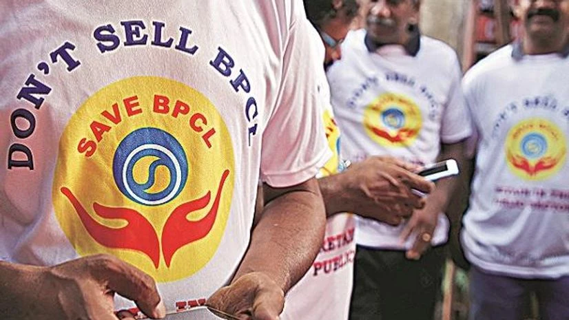 bpcl, workers, trade unions, protest, psu sale, disinvestment bpcl, workers, trade unions, protest, psu sale, disinvestment