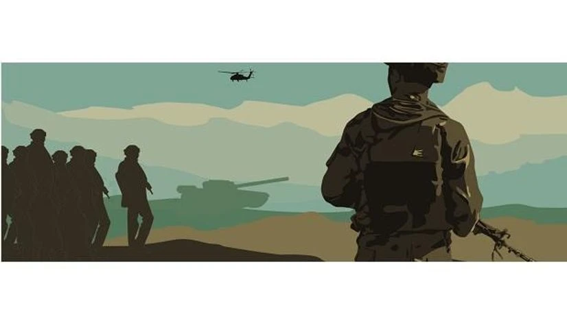 army, indian army, ladakh standoff, india china border dispute illustration: Binay Sinha