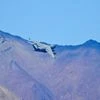 IAF fighter jet flies in Ladakh region amid the prolonged India-China stand off, in Leh