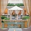 No matter how small the gathering is, your wedding can still be a grand celebration. You can have a close-knit wedding in a lawn or even by a pool in a gorgeous mandap setting. Source: Taj Lake Palace