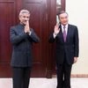 Chinese State Councilor and Foreign Minister Wang Yi meets Indian Foreign Minister Subrahmanyam Jaishankar on the sidelines of the Shanghai Cooperation Organisation meeting in Moscow, Russia
