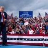President Donald Trump at Smith Reynolds Airport in Winston-Salem