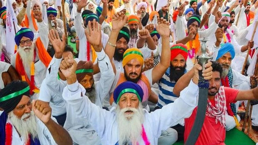 farmers protest Farmers in Punjab and Haryana are deeply afraid the new legislation will be the first step to whittle away the system of MSP and procurement by the Food Corporation of India
