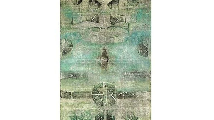 Gaitonde's Untitled painting drew ~35.5 crore at the Saffronart auction on September 17 Gaitonde's Untitled painting drew ~35.5 crore at the Saffronart auction on September 17