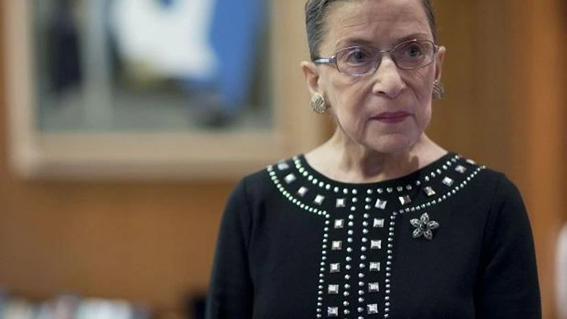 Ruth Ginsburg Ruth Bader Ginsburg stands in her chambers following an interview in Washington, D.C. in 2013. (Bloomberg)