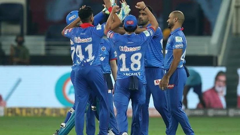 Ashwin scalped Karun Nair, Nicholas Pooran in one over before dislocating his shoulder. Photo: @DelhiCapitals Ashwin scalped Karun Nair, Nicholas Pooran in one over before dislocating his shoulder. Photo: @DelhiCapitals