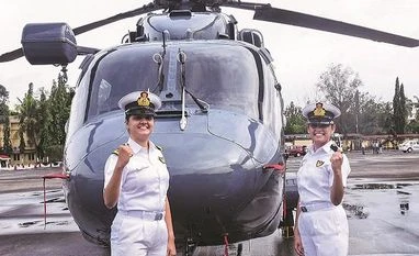In a first, two women officers to be deployed on Indian Navy warships Sub-Lieutenants Riti Singh (left) and Kumudini Tyagi, iNDIAN NAVY, WOMEN, warships