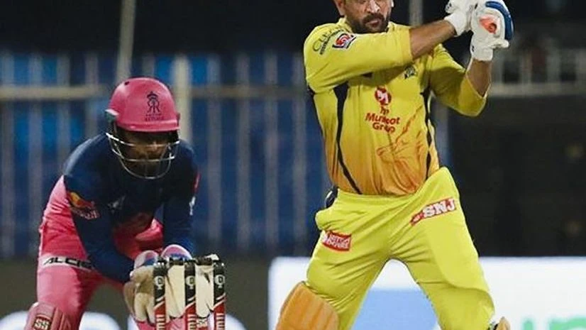 Chennai Super Kings captain MS Dhoni plays a shot during CSK vs RR IPL 2020 match at Sharjah Cricket Stadium. Photo: PTI Chennai Super Kings captain MS Dhoni plays a shot during CSK vs RR IPL 2020 match at Sharjah Cricket Stadium. Photo: PTI