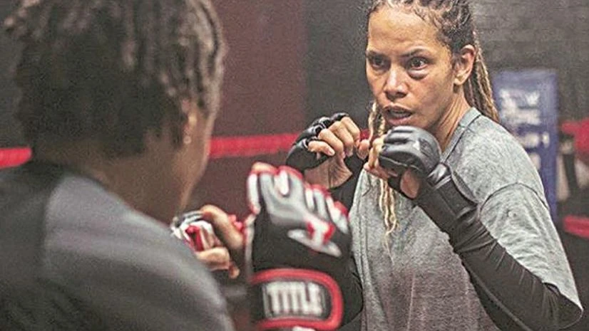 Halle Berry as an MMA fighter in a still from Bruised Halle Berry as an MMA fighter in a still from Bruised