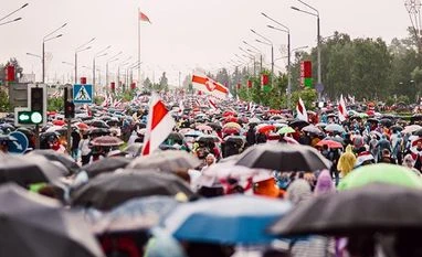 Belarus turmoil: Over 100,000 march in protest against authoritarian leader Belarus Protest