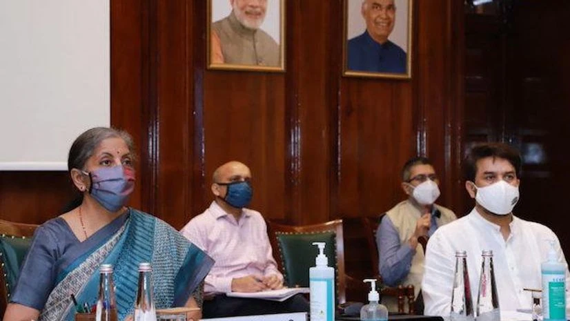 Nirmala Sitharaman, GST Council meeting, Finance Minister Nirmala Sitharaman chairs the 42nd GST Council meeting via video conferencing in New Delhi