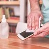 mobile, smartphone, sanitiser, sanitizer, cleaning, germs, coronavirus, covid