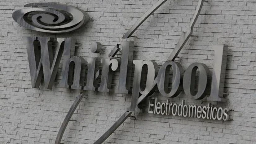 Whirlpool The Whirlpool logo is seen at their plant in Apodaca, Monterrey, Mexico. Photo: Reuters