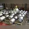 steel, factory A crane operator lifts up a finished steel coil at the storage and distribution facility of German steel maker ThyssenKrupp in Duisburg, Germany. Photo: Reuters
