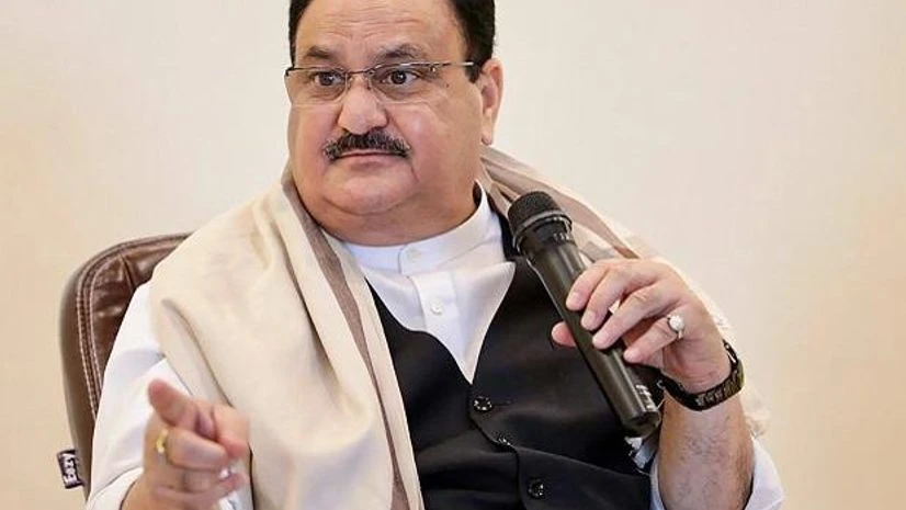 J P Nadda, Jagat Prakash Nadda BJP National President J P Nadda addresses intellectuals' meeting in Siwan. Photo: PTI