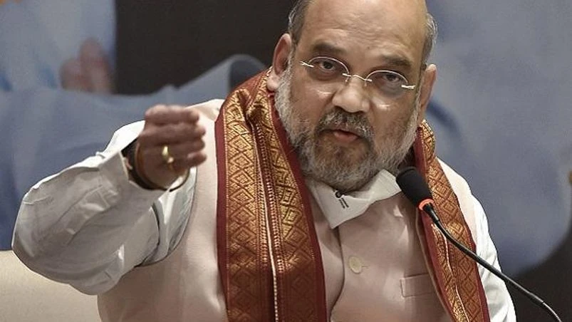 amit shah Kolkata: Union Home Minister Amit Shah addresses a press meet, in Kolkata, Friday, Nov. 6, 2020. (PTI Photo/Ashok Bhaumik)