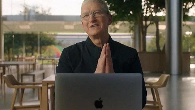 Tim Cook at the launch of Apple Silicon M1 SoC powered MacBook Tim Cook, Apple, MacBook