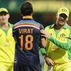 India's Virat Kohli congratulates Australia's Aaron Finch, right, after the match between India and Australia at the Sydney Cricket Ground. Photo: AP | PTI