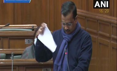 Kejriwal tears copies of Centre's farm laws, says cannot 'betray' farmers Arvind Kejriwal