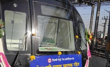 India's first driverless train evokes pride, excitement among passengers Photo: DMRC Twitter