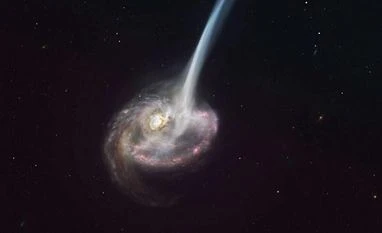 Death of galaxy: Galactic collision spews gases equal to 10,000 suns a year Galaxy colliso