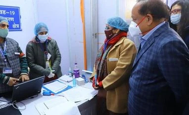 Harsh Vardhan at Gangaram Hospital Source: Health Ministry