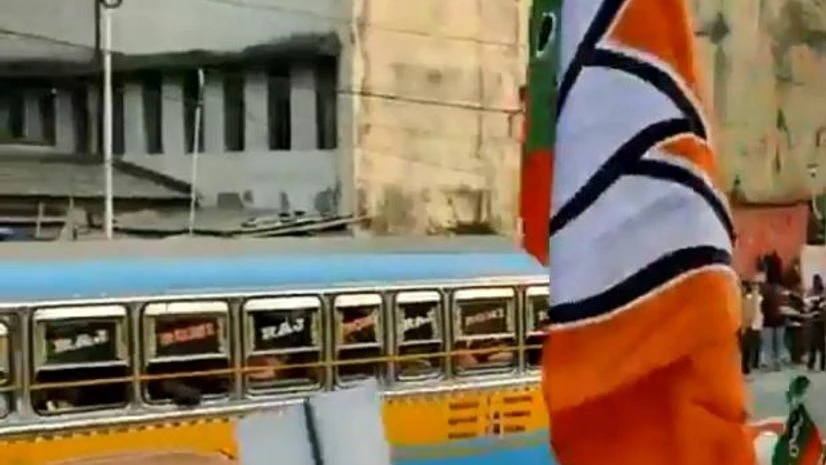 bjp kolkata roadshow bjp kolkata roadshow