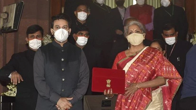 Nirmala Sitharaman, Anurag Thakur, Budget 2021 Nirmala Sitharaman, Anurag Thakur, Budget 2021