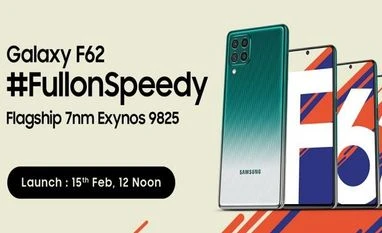 Samsung to launch Galaxy F62 with Exynos 9825 chip in India on Feb 15 Samsung Galaxy F62