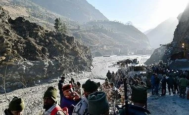 Uttarakhand glacier burst, flood, rescue operations Uttarakhand glacier burst, flood, rescue operations