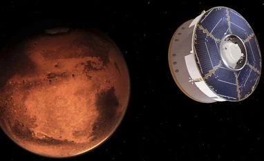 China delays new mission while Nasa congratulates on Mars images This illustration provided by Nasa depicts the Mars 2020 spacecraft carrying the Perseverance rover as it approaches Mars. AP/PTI Photo