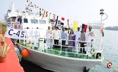 L&T-built Interceptor Boat, the 17th in series, commissioned at Chennai Interceptor Boat