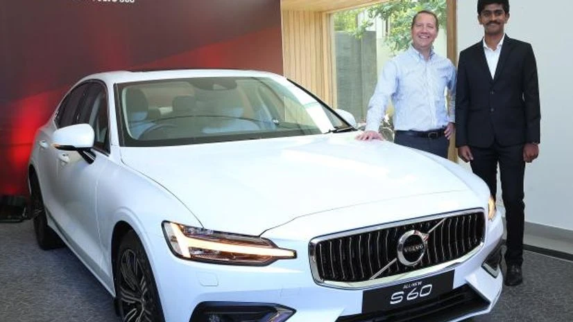 Volvo india Volvo S60 car launch by Charles Frump, managing director of Volvo Car India and Vishnuvardan, director of Volvo Tamil Nadu